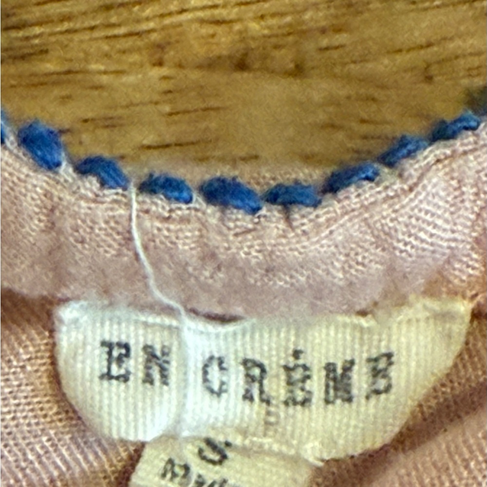 En Crème Pink Embroidered Boho Top Size Small - Picture 5 of 8
